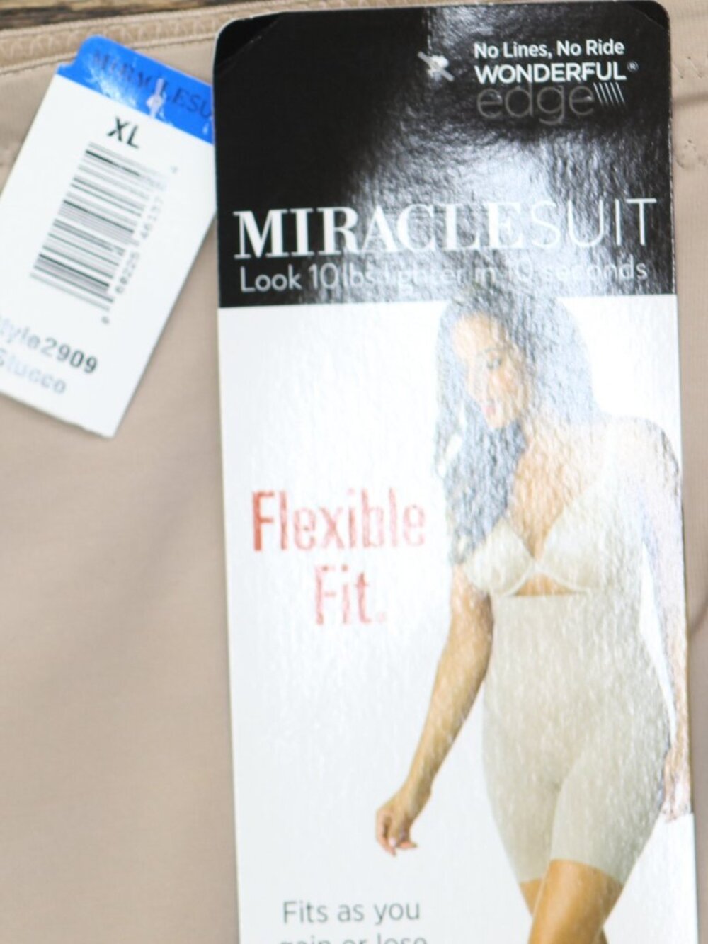 Miraclesuit Brown Flexible Fit Hi Waist Thigh Slimmer 2909 Stucco Xl Sz XL - Picture 3 of 4